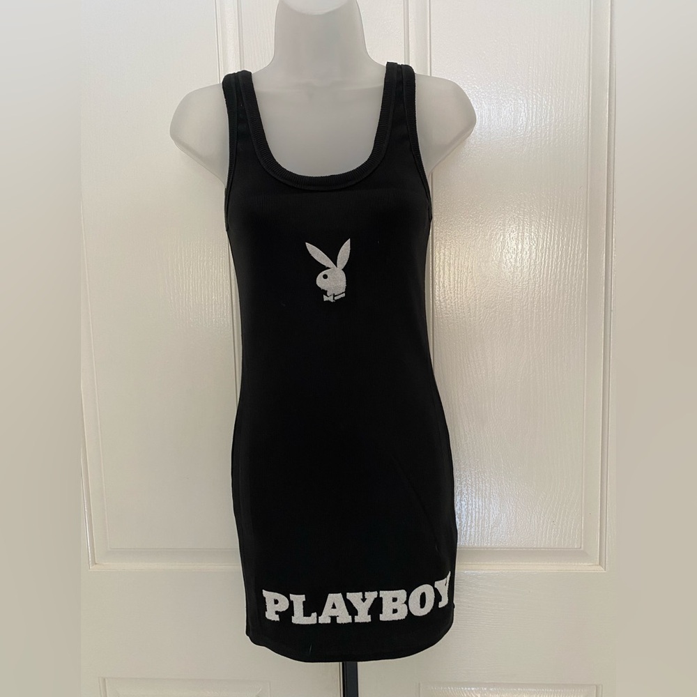 Signature8 Black Playboy Tank Dress Sz M